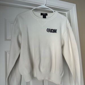 VINTAGE White UCONN Women's Sweater